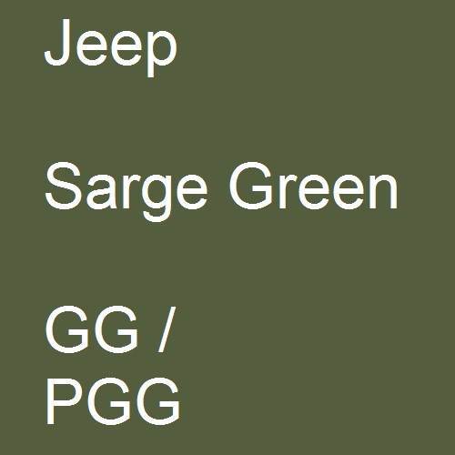 Jeep, Sarge Green, GG / PGG.